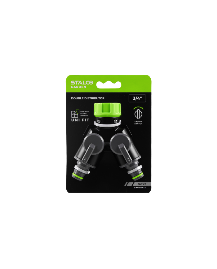 Rozdzielacz podwójny STR STALCO GARDEN z zaworami - Wydajność!