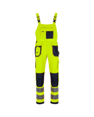 Spodnie Ogrodniczki Żółte Basic Neon Line 'L' - Styl i Komfort