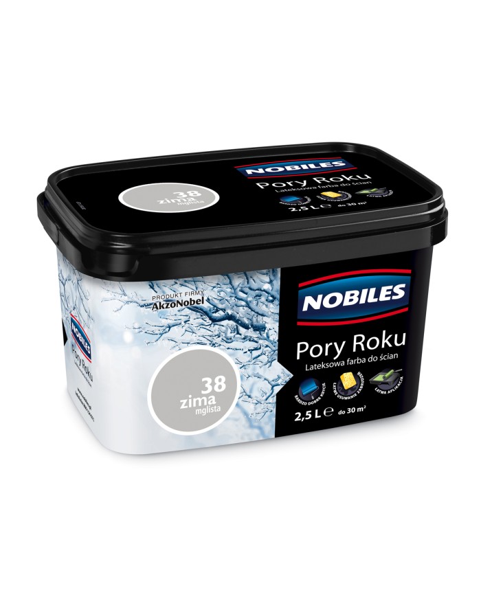 AKZO Pory Roku Zima Mglista 2,5L - Farba do wnętrz AKZO Pory Roku Zima Mglista 2,5L - Farba do wnętrz