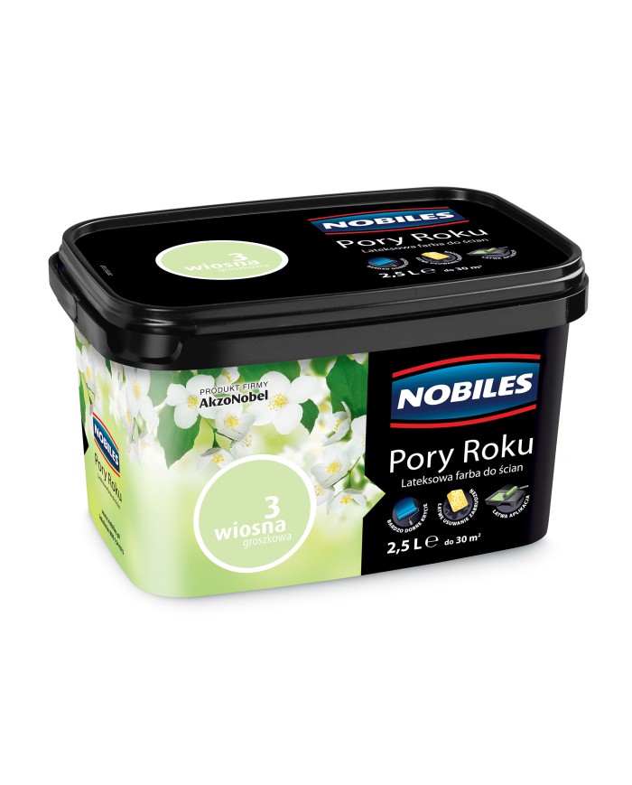 AKZO Pory Roku Wiosna Groszkowa 2,5L - Farba do wnętrz