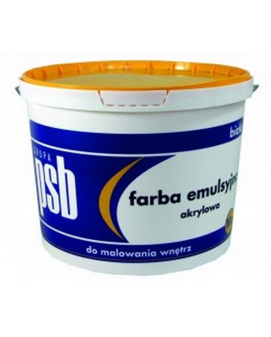 PPG PSB - Farba emulsyjna biała 5L (72 szt. w palecie) PPG PSB - Farba emulsyjna biała 5L (72 szt. w palecie)