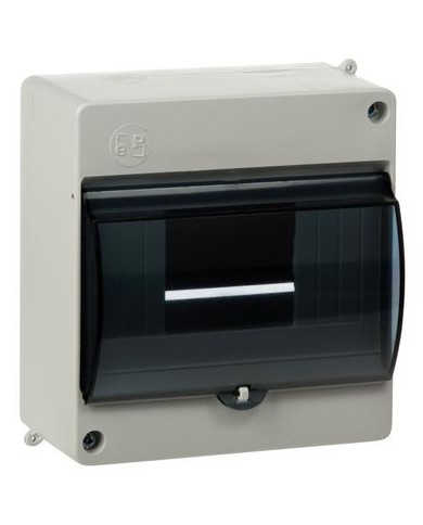 Obudowa bezpiecznikowa MINI S6 PE+N IP30 - Biała/Dymna szyba Obudowa bezpiecznikowa MINI S6 PE+N IP30 - Biała/Dymna szyba