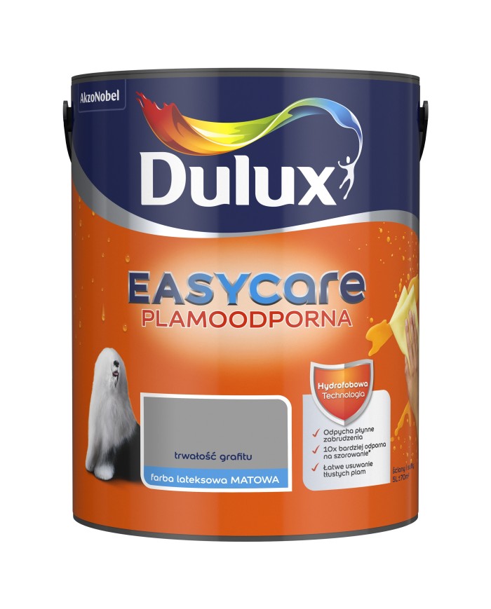 AKZO DULUX EASY CARE 5L - Trwały grafit do wnętrz