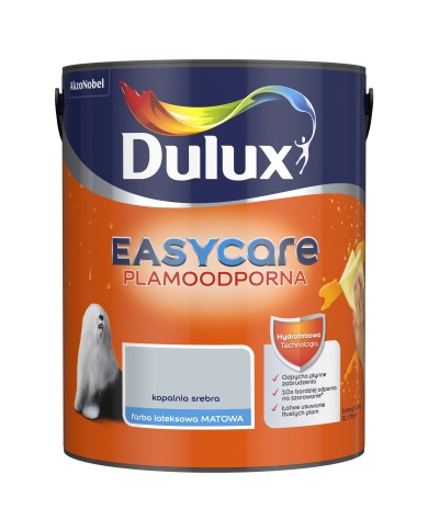AKZO DULUX EASY CARE Kopalnia Srebra 5L - Farba do wnętrz AKZO DULUX EASY CARE Kopalnia Srebra 5L - Farba do wnętrz