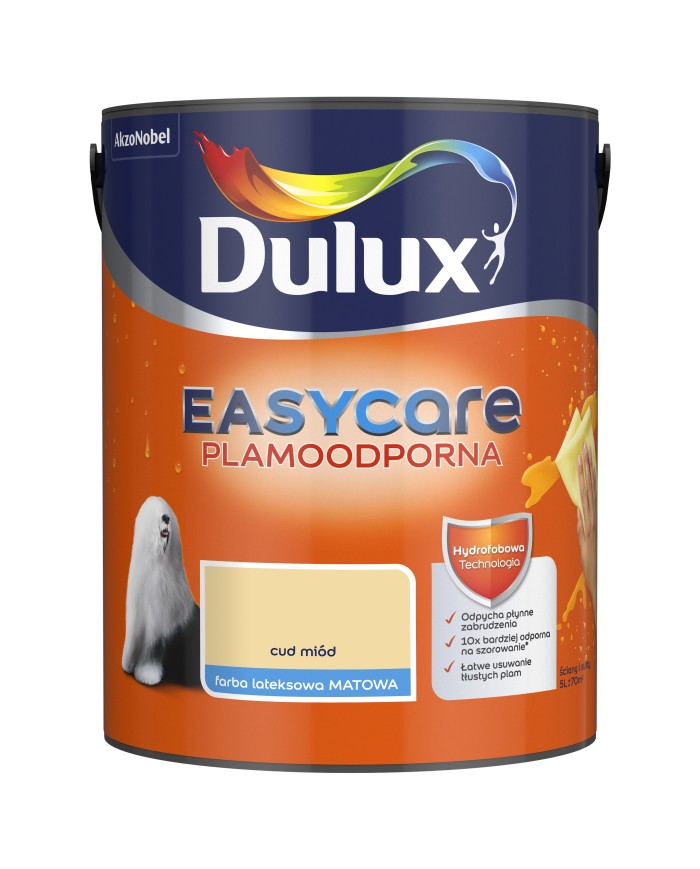 AKZO DULUX EASY CARE Cud Miód 5L - Farba do wnętrz
