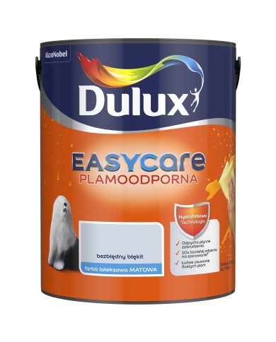 AKZO DULUX EASY CARE Bezbłędny Błękit 5L - Farba do wnętrz AKZO DULUX EASY CARE Bezbłędny Błękit 5L - Farba do wnętrz