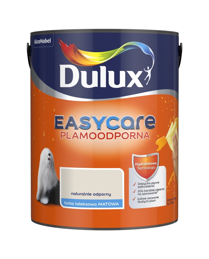 AKZO DULUX EASY CARE 5L - Naturalnie Odporny Farb do Ścian