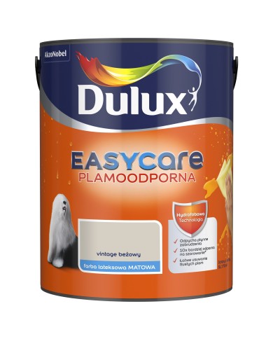 AKZO DULUX EASY CARE Vintage Beżowy 5L - Farba do wnętrz AKZO DULUX EASY CARE Vintage Beżowy 5L - Farba do wnętrz