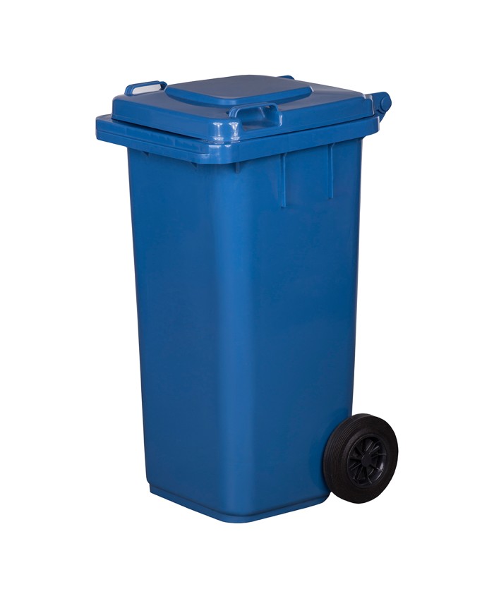 Pojemnik na odpady 120l - Niebieski, Ekologiczne Rozwiązanie