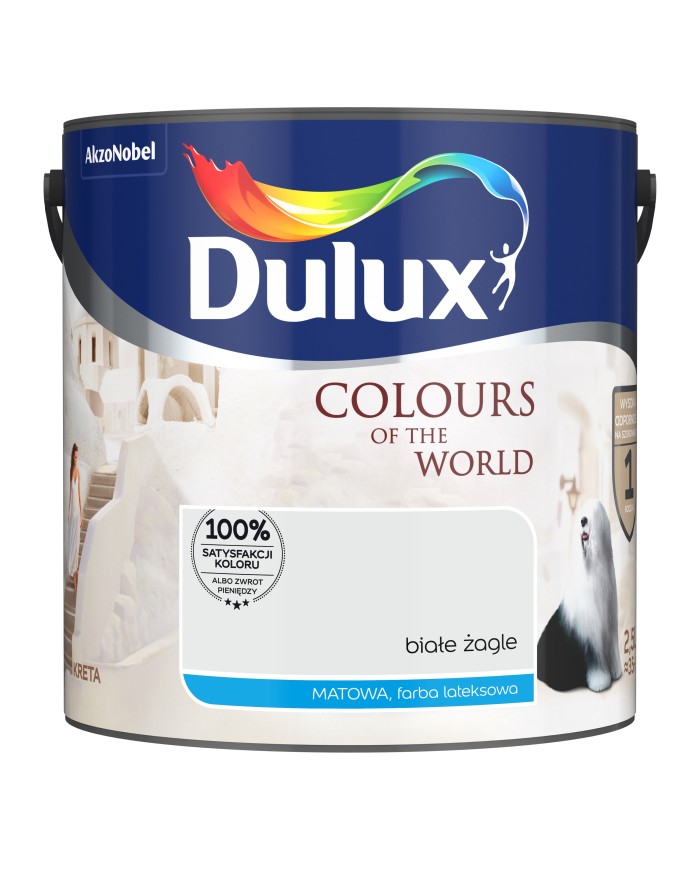 AKZO DULUX KŚ Białe Żagle 2,5L - Farba do wnętrz najwyższej jakości