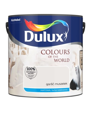 AKZO DULUX KŚ Garść Muszelek 2,5L - Farba do wnętrz AKZO DULUX KŚ Garść Muszelek 2,5L - Farba do wnętrz