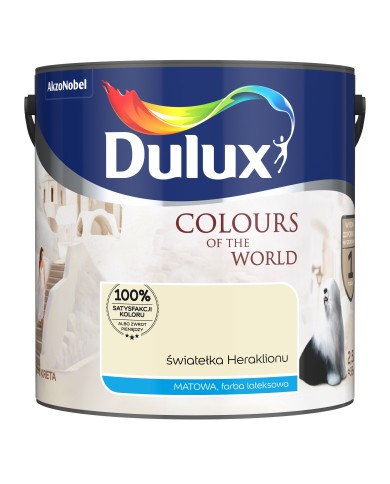 AKZO DULUX KŚ Światełka Heraklionu 2,5L - Farba do wnętrz AKZO DULUX KŚ Światełka Heraklionu 2,5L - Farba do wnętrz