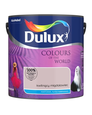 AKZO DULUX KŚ Kwitnący Migdałowiec 2,5L - Farba do wnętrz AKZO DULUX KŚ Kwitnący Migdałowiec 2,5L - Farba do wnętrz