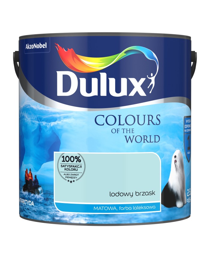 AKZO DULUX KŚ Lodowy Brzask 2,5L - Farba do wnętrz