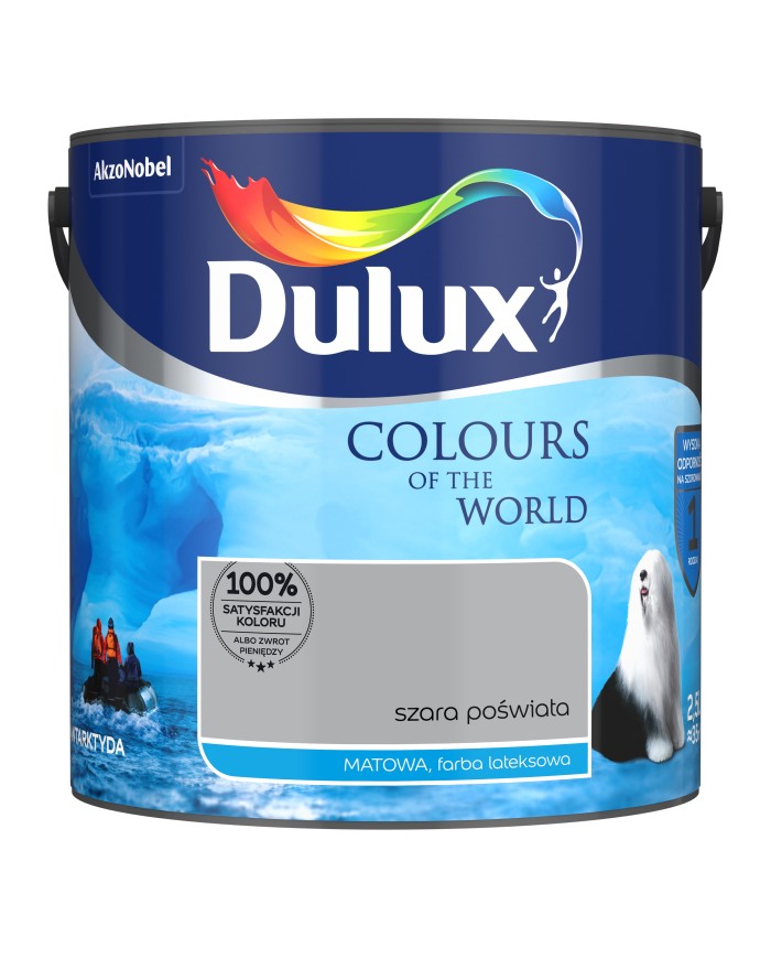 AKZO DULUX KŚ Szara Poświata 2,5L - Farba do wnętrz