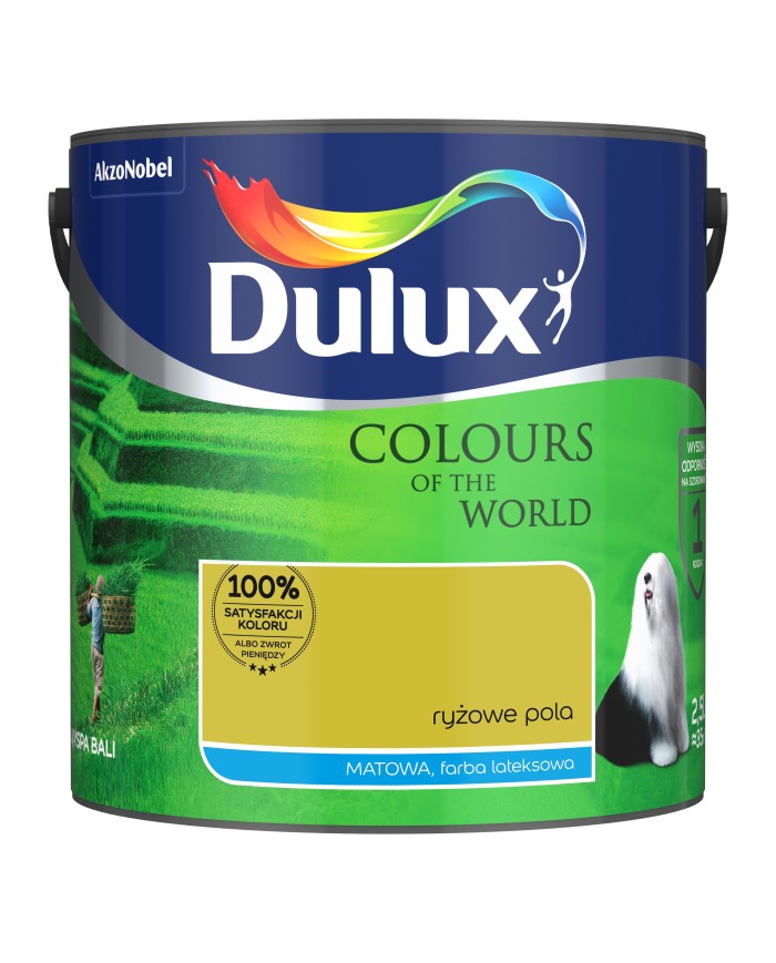 AKZO DULUX KŚ Ryżowe Pola 2,5L - Farba do wnętrz
