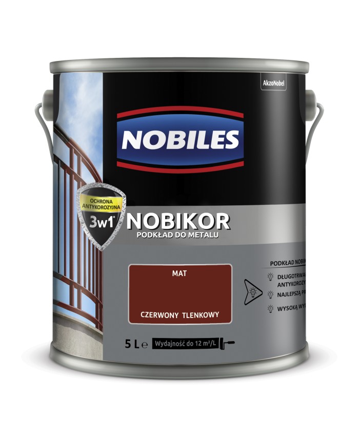 AKZO NOBIKOR Czerwony TL 5L - Wysokiej Jakości Farba AKZO NOBIKOR Czerwony TL 5L - Wysokiej Jakości Farba