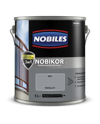 AKZO NOBIKOR Popielaty 5L - Wysokiej Jakości Farba AKZO NOBIKOR Popielaty 5L - Wysokiej Jakości Farba