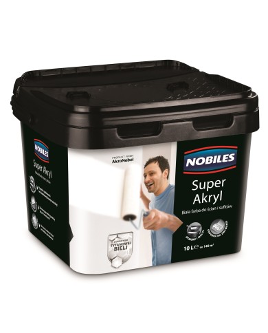AKZO SUPER AKRYL Biała 10L - Wysokiej Jakości Farba AKZO SUPER AKRYL Biała 10L - Wysokiej Jakości Farba
