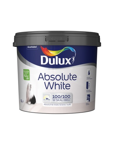 AKZO Dulux Absolute White 5l - Farba o Najwyższej Jakości AKZO Dulux Absolute White 5l - Farba o Najwyższej Jakości