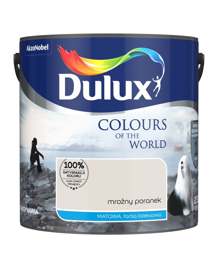 AKZO DULUX KŚ Mroźny Poranek 2,5L - Farba do wnętrz
