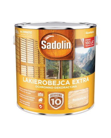 AKZO NB Sadolin Extra Bezbarwny 2,5L - Wysoka Jakość i Ochrona AKZO NB Sadolin Extra Bezbarwny 2,5L - Wysoka Jakość i Ochrona
