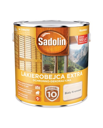 AKZO NB Sadolin Extra Biały Kremowy 2,5L - Farba do wnętrz AKZO NB Sadolin Extra Biały Kremowy 2,5L - Farba do wnętrz