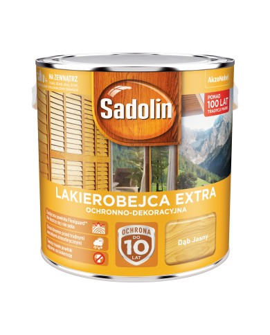 AKZO Sadolin Extra Dąb Jasny 2,5L - Wysokiej Jakości Farba AKZO Sadolin Extra Dąb Jasny 2,5L - Wysokiej Jakości Farba