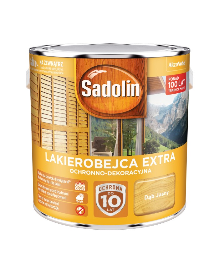 AKZO Sadolin Extra Dąb Jasny 2,5L - Wysokiej Jakości Farba AKZO Sadolin Extra Dąb Jasny 2,5L - Wysokiej Jakości Farba