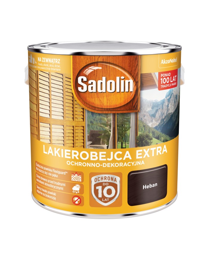 AKZO NB Sadolin Extra Heban 2,5L - Wysokiej Jakości Farba AKZO NB Sadolin Extra Heban 2,5L - Wysokiej Jakości Farba