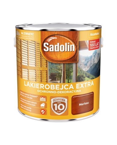 AKZO Sadolin Extra Merbau 2,5L - Wysokiej Jakości Lakier AKZO Sadolin Extra Merbau 2,5L - Wysokiej Jakości Lakier