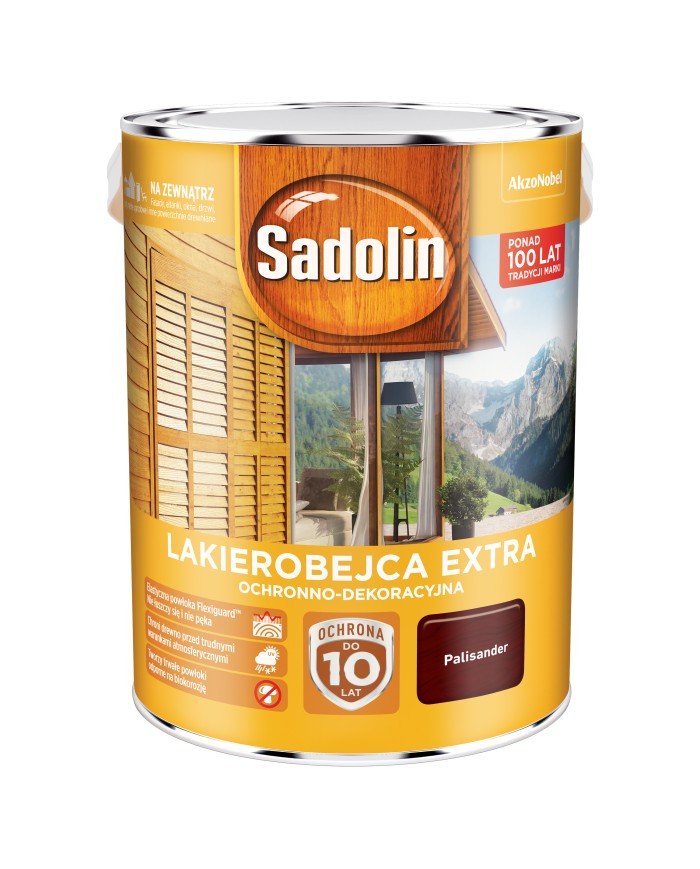 AKZO NB Sadolin Extra Palisander 5L - Wysokiej Jakości Lakier
