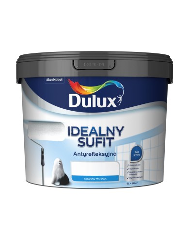 AKZO DULUX Idealny Sufit White 9L - Farba do Sufitów AKZO DULUX Idealny Sufit White 9L - Farba do Sufitów