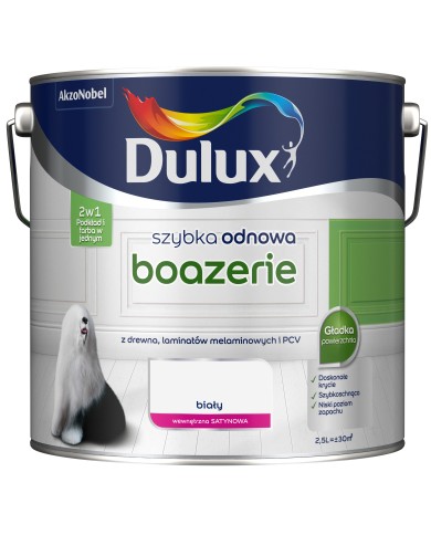 AKZO DULUX Szybkoschnąca Farba do Boazerii 2,5L - Wysoka Jakość AKZO DULUX Szybkoschnąca Farba do Boazerii 2,5L - Wysoka Jakość