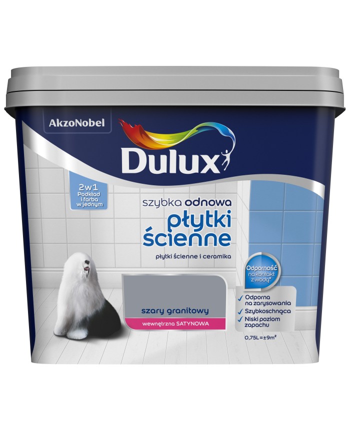 AKZO DULUX Szybkoschnący Granitowy Szary 0,75l - Płytki Ścienne AKZO DULUX Szybkoschnący Granitowy Szary 0,75l - Płytki Ścienne