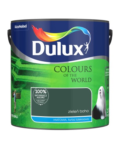 AKZO DULUX KŚ Zieleń Boho 2,5L - Farba do wnętrz AKZO DULUX KŚ Zieleń Boho 2,5L - Farba do wnętrz