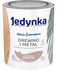 Jedynka Deco&Protect Drewno i Metal 0,7L Brązowy Satynowy Połysk Jedynka Deco&Protect Drewno i Metal 0,7L Brązowy Satynowy Połysk