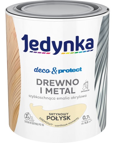 Jedynka Deco&Protect: Drewno i Metal Satynowy Połysk 0,7L Jedynka Deco&Protect: Drewno i Metal Satynowy Połysk 0,7L