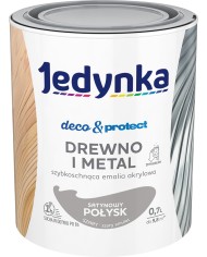 Jedynka Deco&Protect Drewno i Metal Szary 0,7L - Satynowy Połysk Jedynka Deco&Protect Drewno i Metal Szary 0,7L - Satynowy Połysk