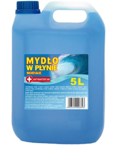 Mydło w płynie 5l antybakteryjne Niebieskie - Skuteczna Ochrona Mydło w płynie 5l antybakteryjne Niebieskie - Skuteczna Ochrona