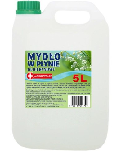Mydło 5l w płynie antybakteryjne Białe - Skuteczna Ochrona! Mydło 5l w płynie antybakteryjne Białe - Skuteczna Ochrona!