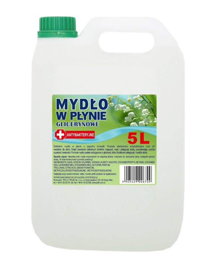Mydło 5l w płynie antybakteryjne Białe - Skuteczna Ochrona!
