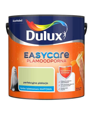 AKZO DULUX EASY CARE Perfekcyjna Pistacja 2,5L - Farba do wnętrz AKZO DULUX EASY CARE Perfekcyjna Pistacja 2,5L - Farba do wnętrz