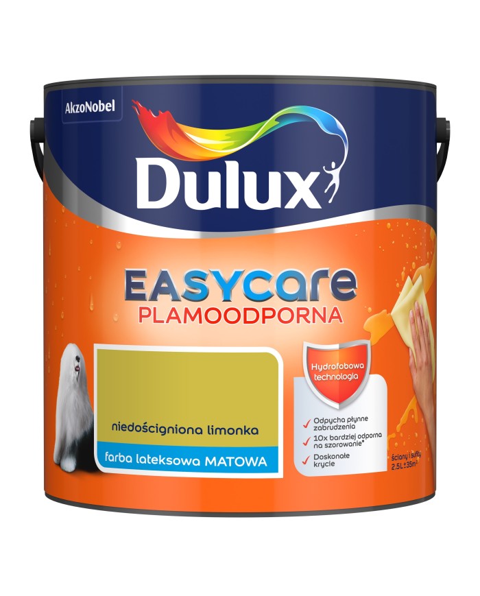 AKZO DULUX EASY CARE Niedościgniona Limonka 2,5L - Farba AKZO DULUX EASY CARE Niedościgniona Limonka 2,5L - Farba
