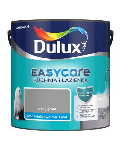 AKZO DULUX EASYCARE Kuch.&Łaz. Mocny grafit 2,5L - Farba AKZO DULUX EASYCARE Kuch.&Łaz. Mocny grafit 2,5L - Farba