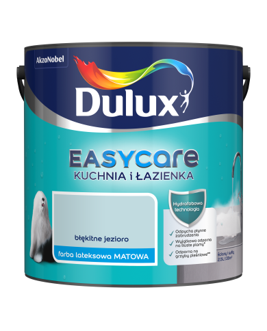 AKZO DULUX EASYCARE Błękitne Jezioro 2,5L - Farba do Kuchni i Łazienki AKZO DULUX EASYCARE Błękitne Jezioro 2,5L - Farba do Kuchni i Łazienki