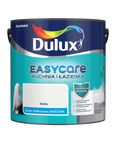 AKZO DULUX EASYCARE Kuchnia i Łazienka Biała 2,5L - Farba AKZO DULUX EASYCARE Kuchnia i Łazienka Biała 2,5L - Farba