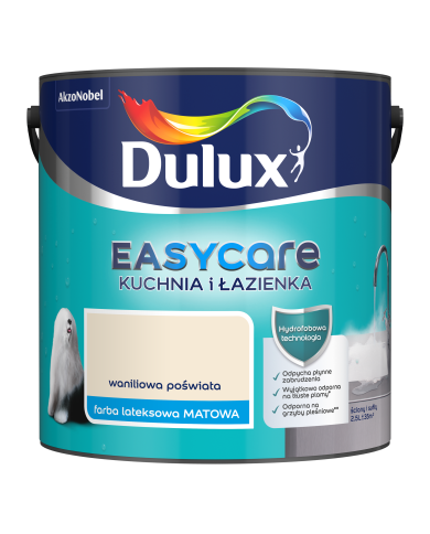 AKZO DULUX EASYCARE Waniliowa Poświata 2,5L - Kuchnia i Łazienka AKZO DULUX EASYCARE Waniliowa Poświata 2,5L - Kuchnia i Łazienka