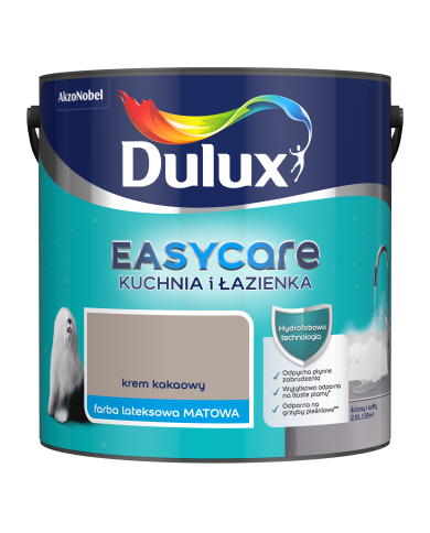 AKZO DULUX EASYCARE Krem Kakaowy 2,5L - Farba do Kuchni i Łazienki AKZO DULUX EASYCARE Krem Kakaowy 2,5L - Farba do Kuchni i Łazienki