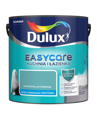 AKZO DULUX EASYCARE Turkusowy Archipelag 2,5L - Farba do Kuchni AKZO DULUX EASYCARE Turkusowy Archipelag 2,5L - Farba do Kuchni